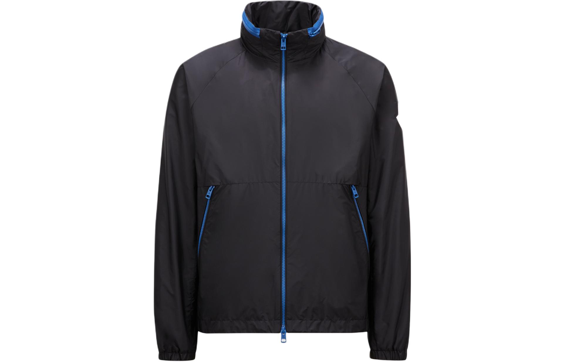 Мужская куртка Moncler на молнии (черная)