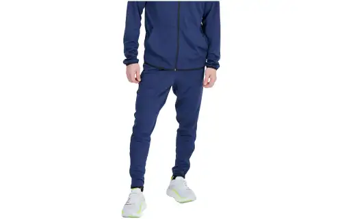 New Balance Knitted Sweatpants Men's Blue Moderate Cuffed Pants