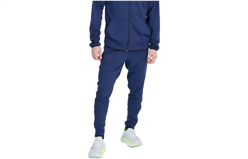 New Balance Knitted Sweatpants Men's Blue Moderate Cuffed Pants