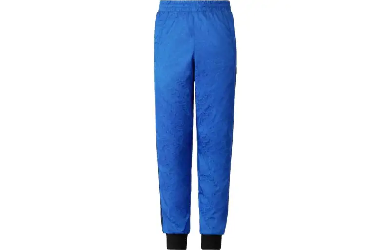 Adidas Originals Moncler X Knitted Sweatpants Unisex Blue Moderate Straight Fit Pants
