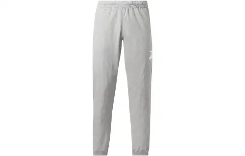 Reebok Knitted Sweatpants Unisex Gray Moderate Cuffed Pants