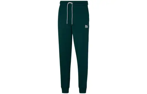 PUMA X TMC HUSSLE T7 Knitted Sweatpants Men's Green Moderate Cuffed Pants