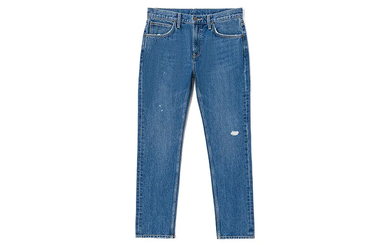 Lee Jeans Men's Light Blue Moderate Tapered Pants