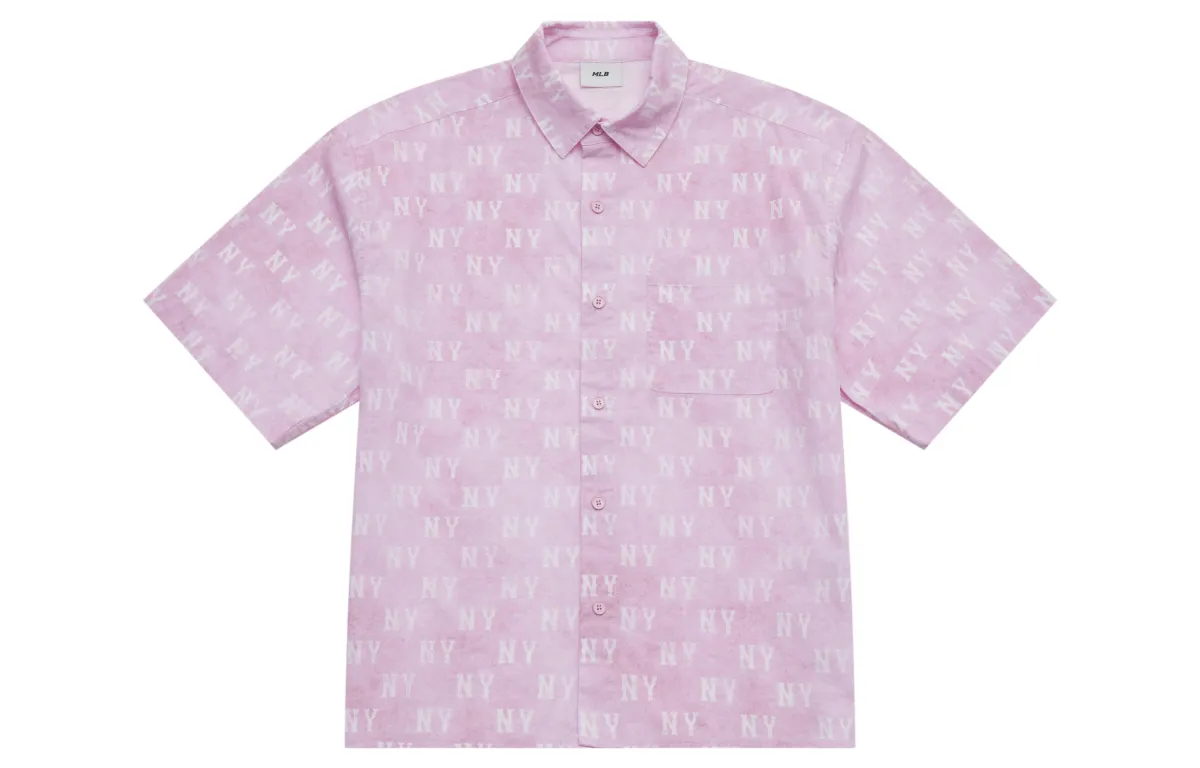 MLB MONOGRAM Collection New York Yankees Shirt Unisex Pink