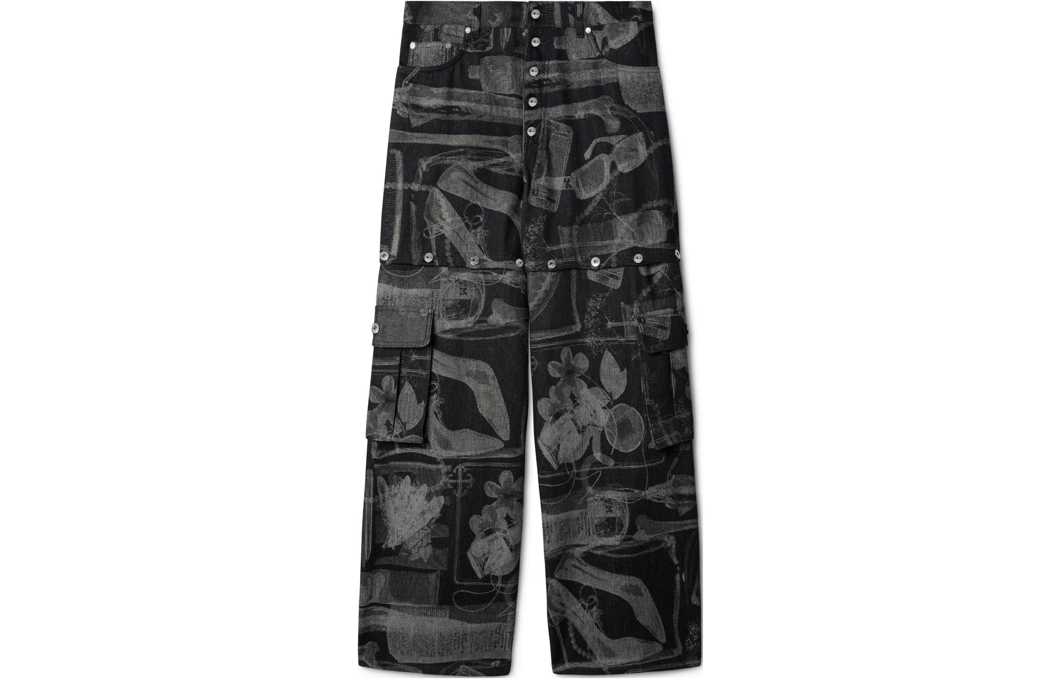 OFF WHITE Xray Jacquard Straight leg Jeans
