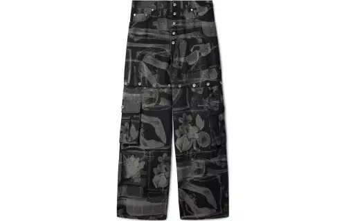 OFF WHITE Xray Jacquard Straight leg Jeans