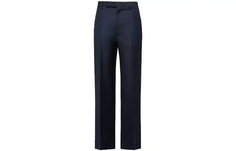 PRADA Casual Pants Men's Navy Blue Moderate Straight Fit Pants