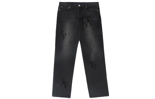 VLONE Jeans Unisex Couple's Black