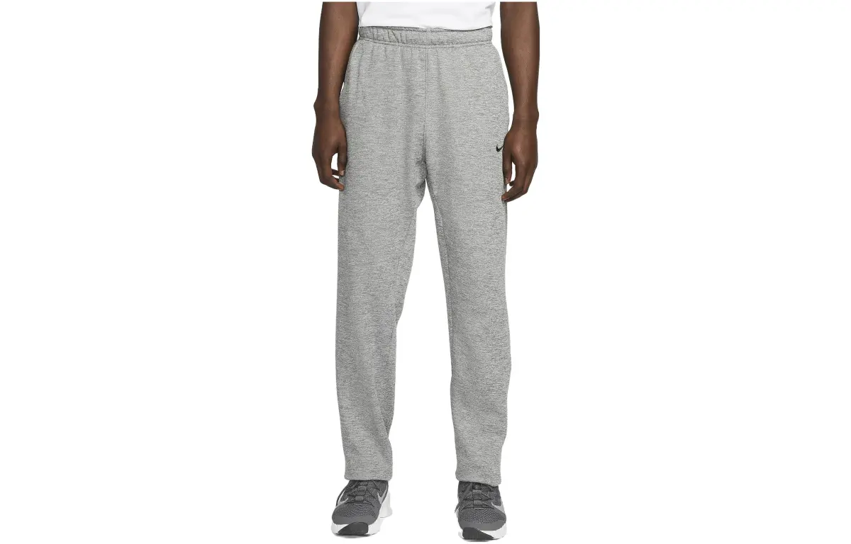 Nike Knitted Sweatpants Men's Grain Gray Moderate Straight Fit Pants