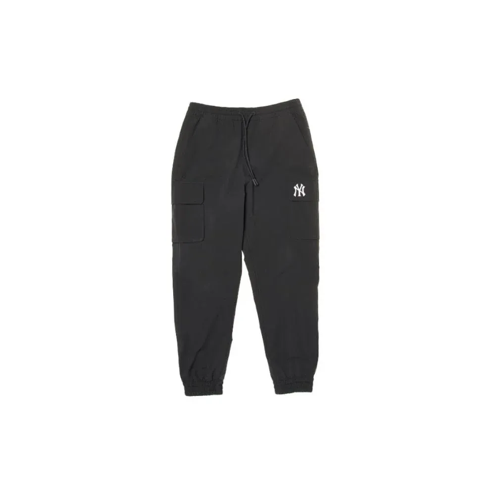 MLB Gorpcore New York Yankees Woven Pants Cargo Pants Unisex Black