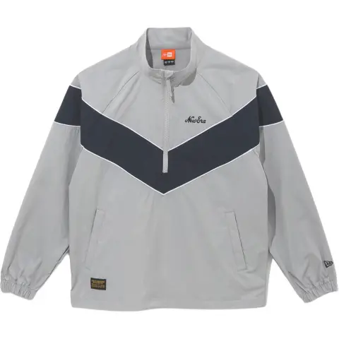New Era Jackets Unisex Light Gray Stand Collar Moderate Other