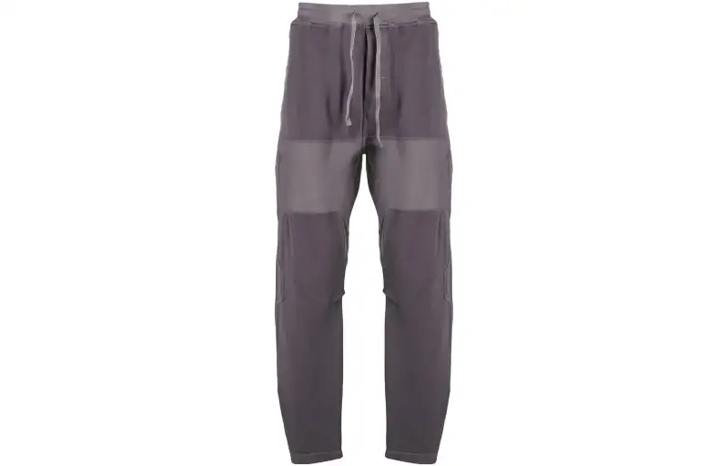 STONE ISLAND Knitted Sweatpants Men's Gray Moderate Straight Fit Pants