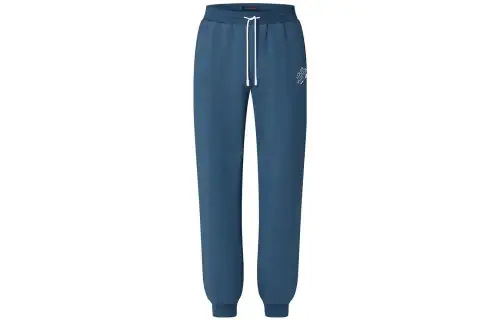 LOUIS VUITTON SS23 Knitted Sweatpants Men's Blue