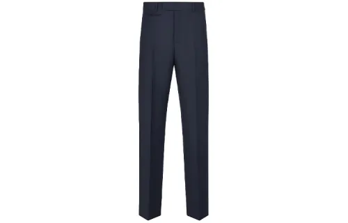 DIOR Quarterly New Products Casual Pants Men's Navy Moderate Straight Fit Pants