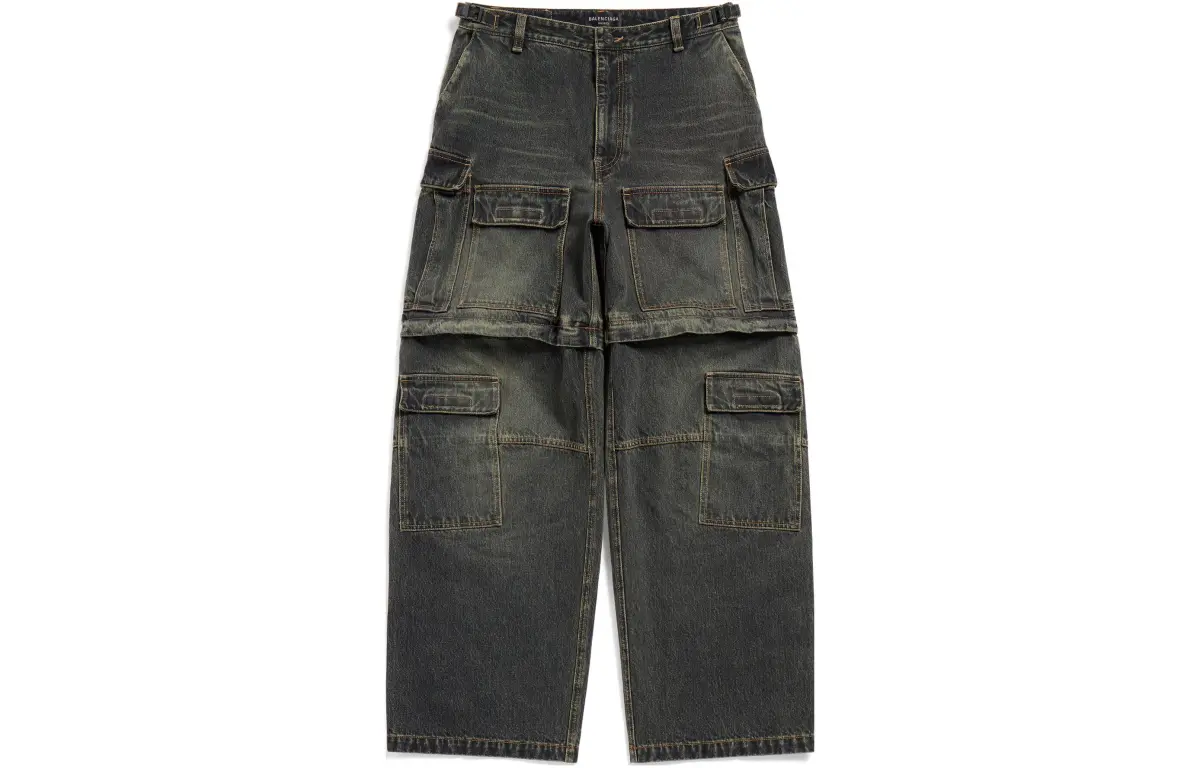 Balenciaga SS24 Jeans Loose Fit Unisex Black