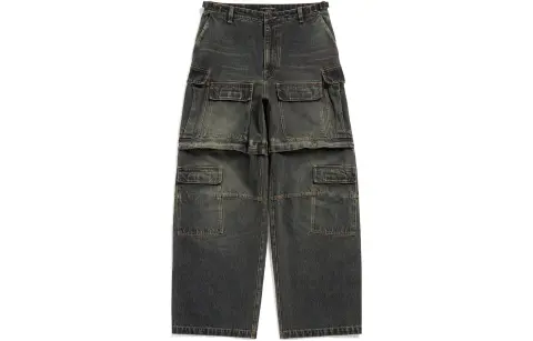 Balenciaga SS24 Jeans Loose Fit Unisex Black