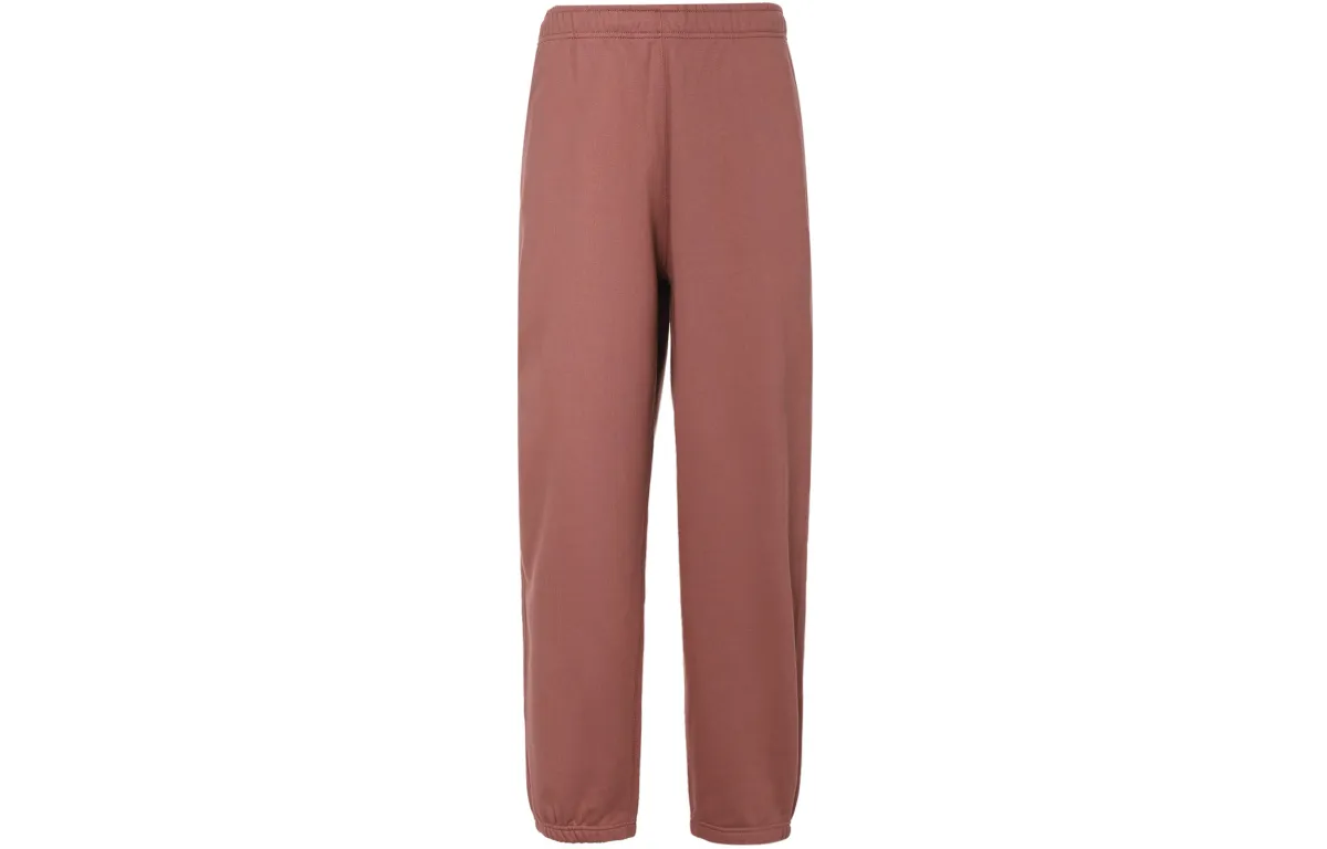 Nike Knitted Sweatpants Men's Rusty Red Moderate Cuffed Pants