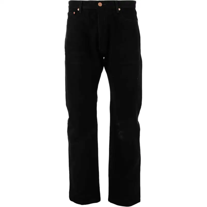 Balenciaga Jeans Men's Black Moderate Straight Fit Pants