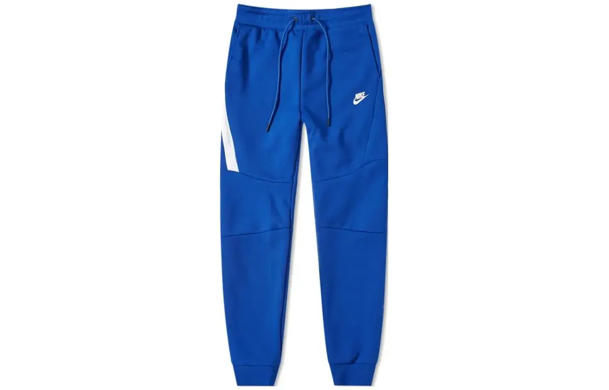 Nike Knitted Sweatpants Men's Indigo Moderate Cuffed Pants