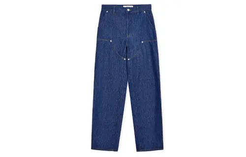 LOEWE Jeans Men's Blue Moderate Straight Fit Pants