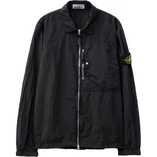 STONE ISLAND Compass Patch Zip Up Jacket