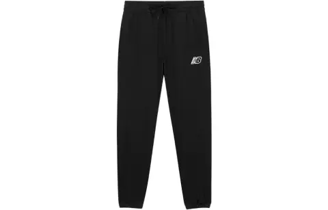New Balance Knitted Sweatpants Men's Black Moderate Cuffed Pants