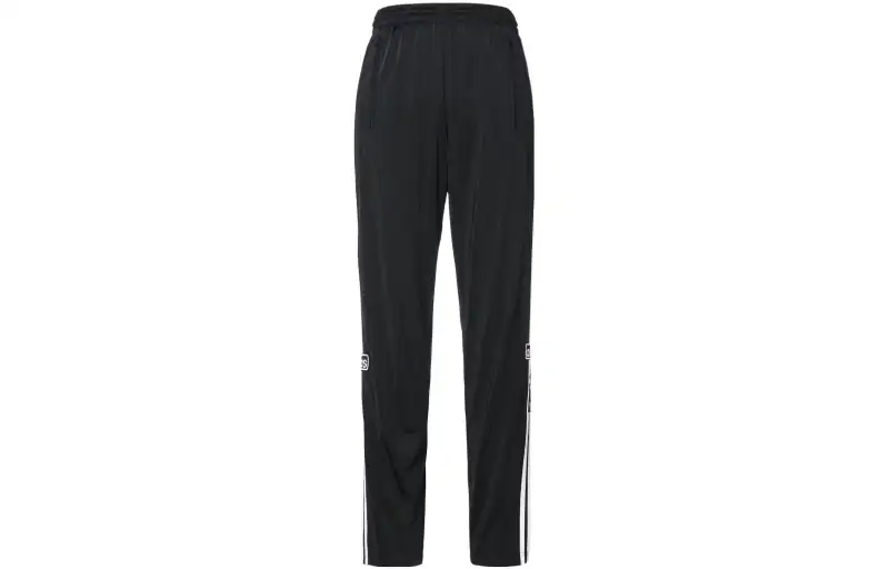Adidas Originals Knitted Sweatpants Unisex Black Moderate Straight Fit Pants