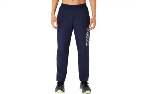ASICS Knitted Sweatpants Men's Blue Moderate Other