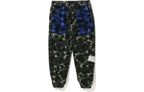 Bape X Undefeated Color Camo Flannel Pants