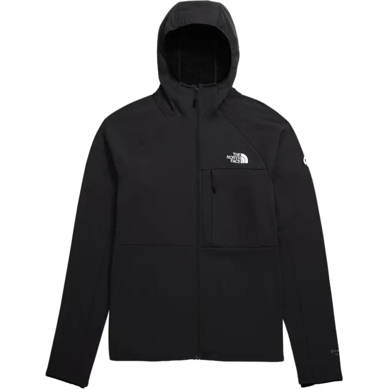 The North Face logo-embroidered zip-fastening hoodie