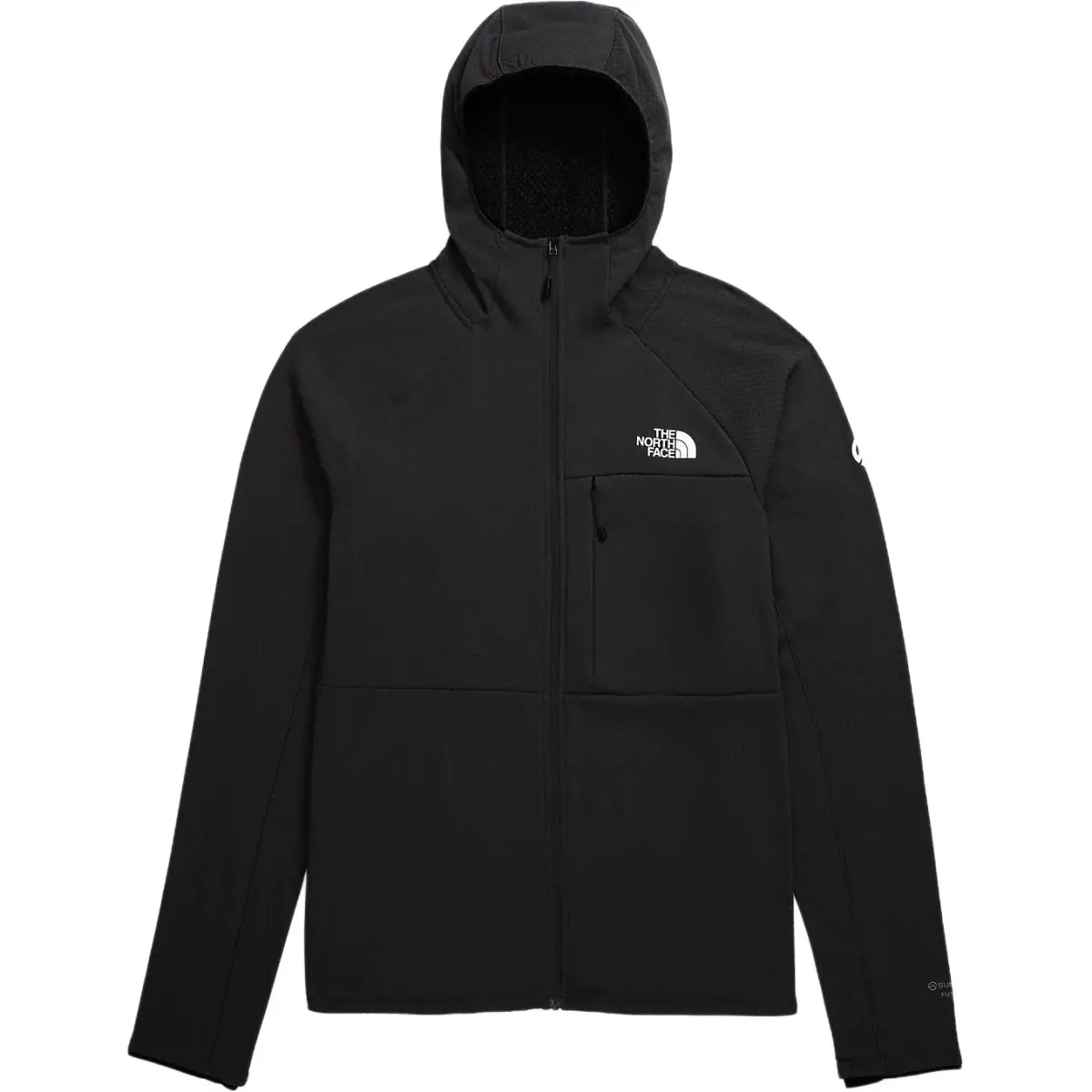 The North Face logo-embroidered zip-fastening hoodie