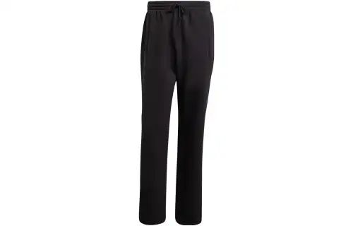 Adidas Originals Knitted Sweatpants Men's Black Moderate Straight Fit Pants