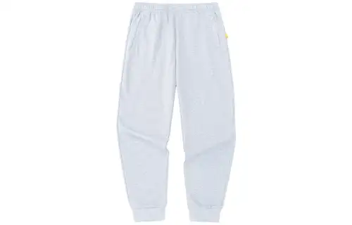ANTA Basketball Collection Knitted Sweatpants Men's Gray Heather Gray Thickened Cuffed Pants