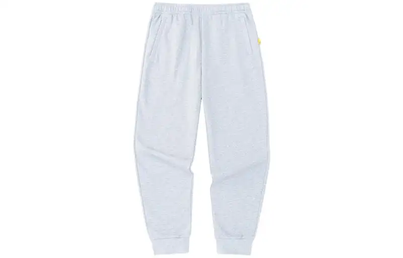 ANTA Basketball Collection Knitted Sweatpants Men's Gray Heather Gray Thickened Cuffed Pants