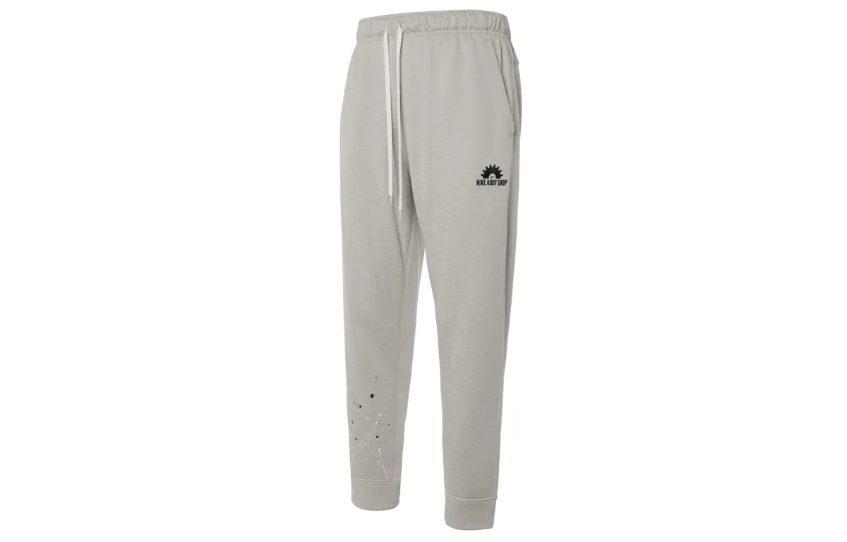 Nike Knitted Sweatpants Men's Light Iron Ore Gray Moderate Cuffed Pants