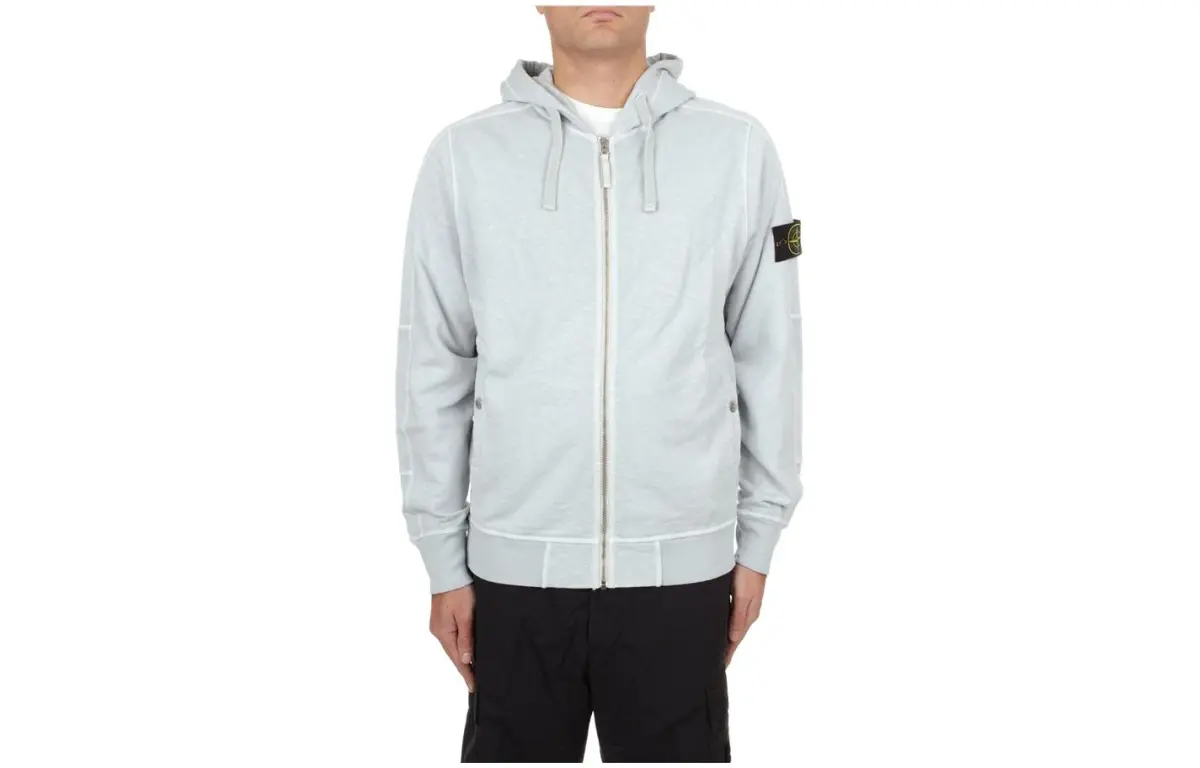 STONE ISLAND Compass-badge Zip-up Hoodie