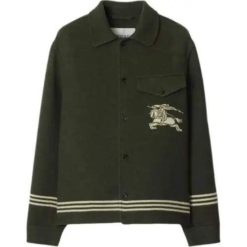 Burberry Ekd Motif Stripe Detailed Jacket