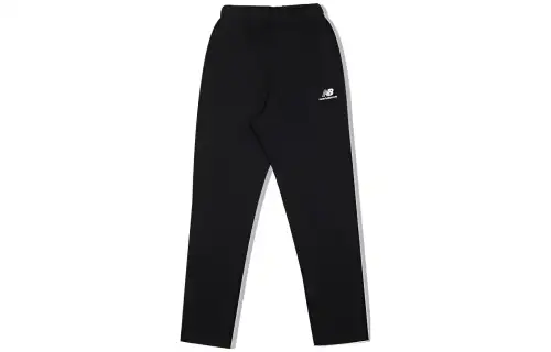 New Balance Knitted Sweatpants Men's Black Moderate Straight Fit Pants
