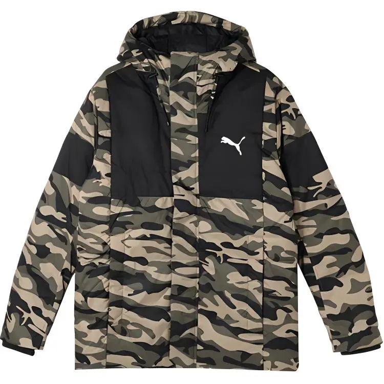 PUMA ProtectiveAOP DOWN JACKET Down Jacket Men's Black/Camouflage
