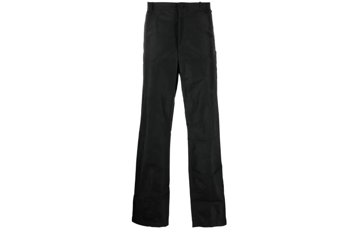 Balenciaga Crinkled Effect Straight Leg Trousers