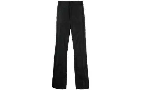 Balenciaga Crinkled Effect Straight Leg Trousers