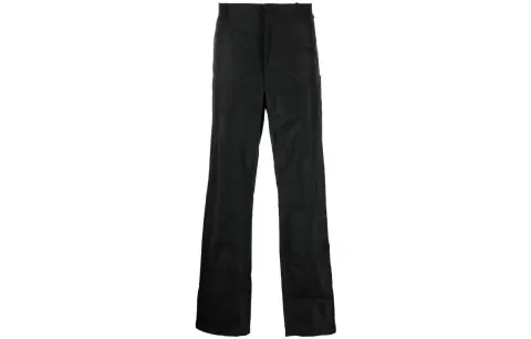 Balenciaga Crinkled Effect Straight Leg Trousers