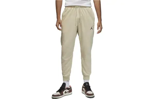 Jordan Knitted Sweatpants Men's Khaki Moderate Cuffed Pants