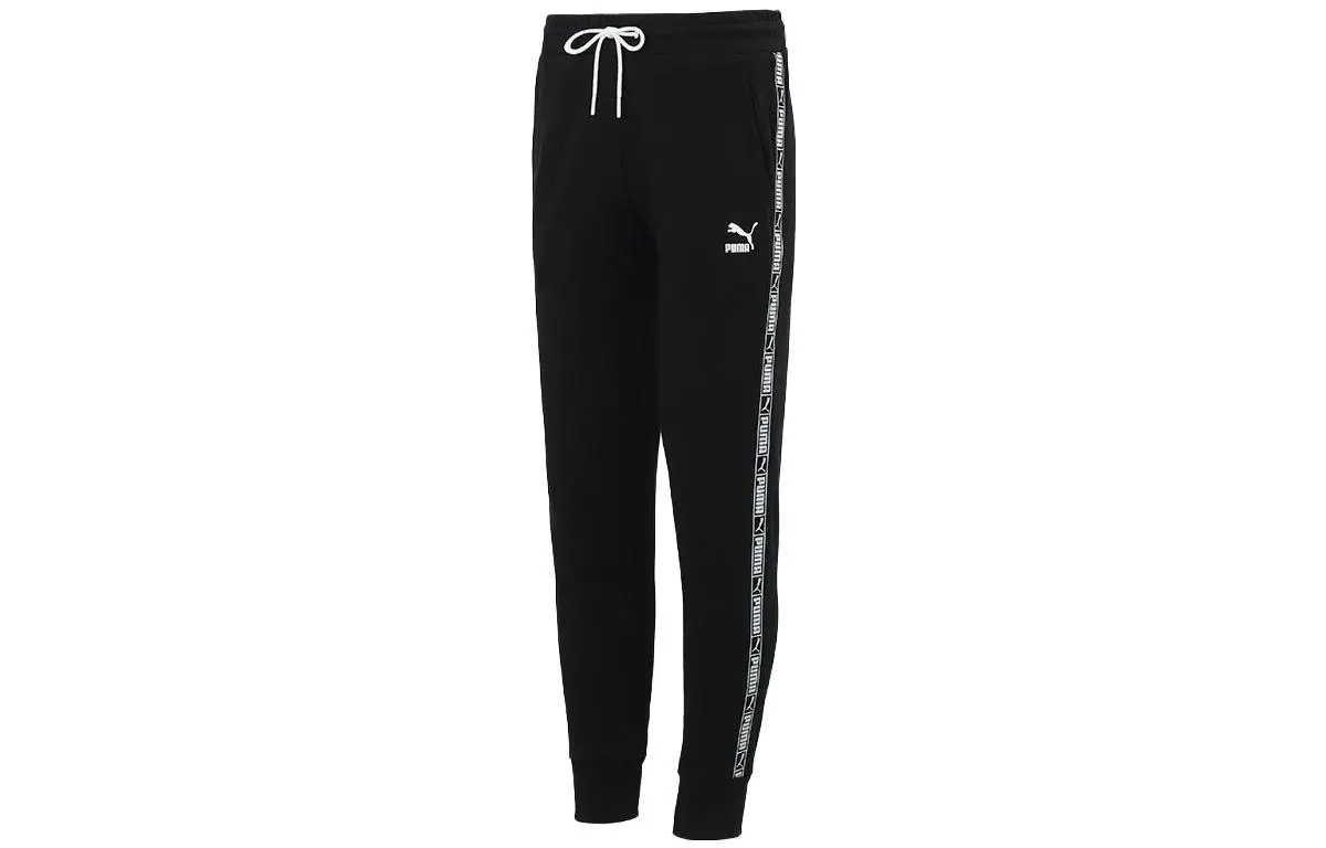 PUMA Knitted Sweatpants Men's Black