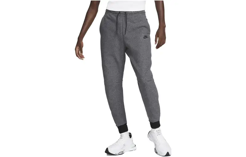 Nike Knitted Sweatpants Men's Gray Moderate Cuffed Pants