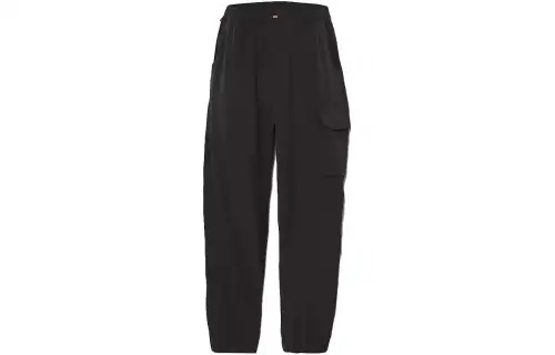 Timberland Knitted Sweatpants Men's Black Moderate Cuffed Pants