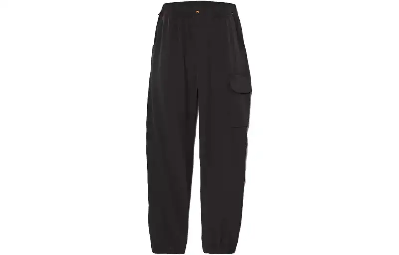 Timberland Knitted Sweatpants Men's Black Moderate Cuffed Pants