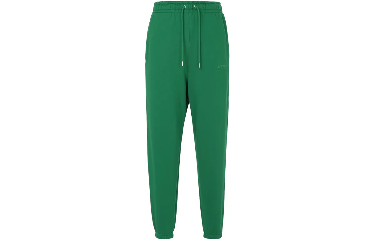 Jordan Air Jordan X Wordmark Knit Knitted Sweatpants Men's Pine Green Moderate Cuffed Pants