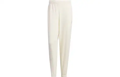 Adidas Originals BADGE KNIT Knitted Sweatpants Men's Ivory Moderate Cuffed Pants