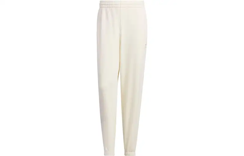 Adidas Originals BADGE KNIT Knitted Sweatpants Men's Ivory Moderate Cuffed Pants
